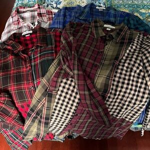 Coldwater Creek’s famous mix-match plaid tunics size M - you get all 4!